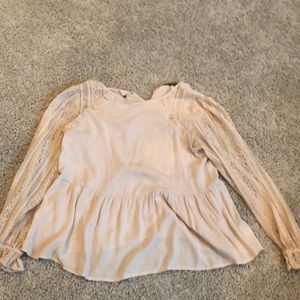 cream colored flowy blouse top (never worn)